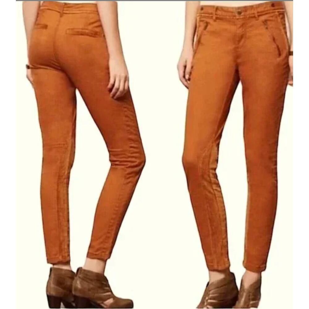Pilcro & The Letterpress Sz 4 Picardy Jodhpurs Velvet Riding Pants Equestrian
